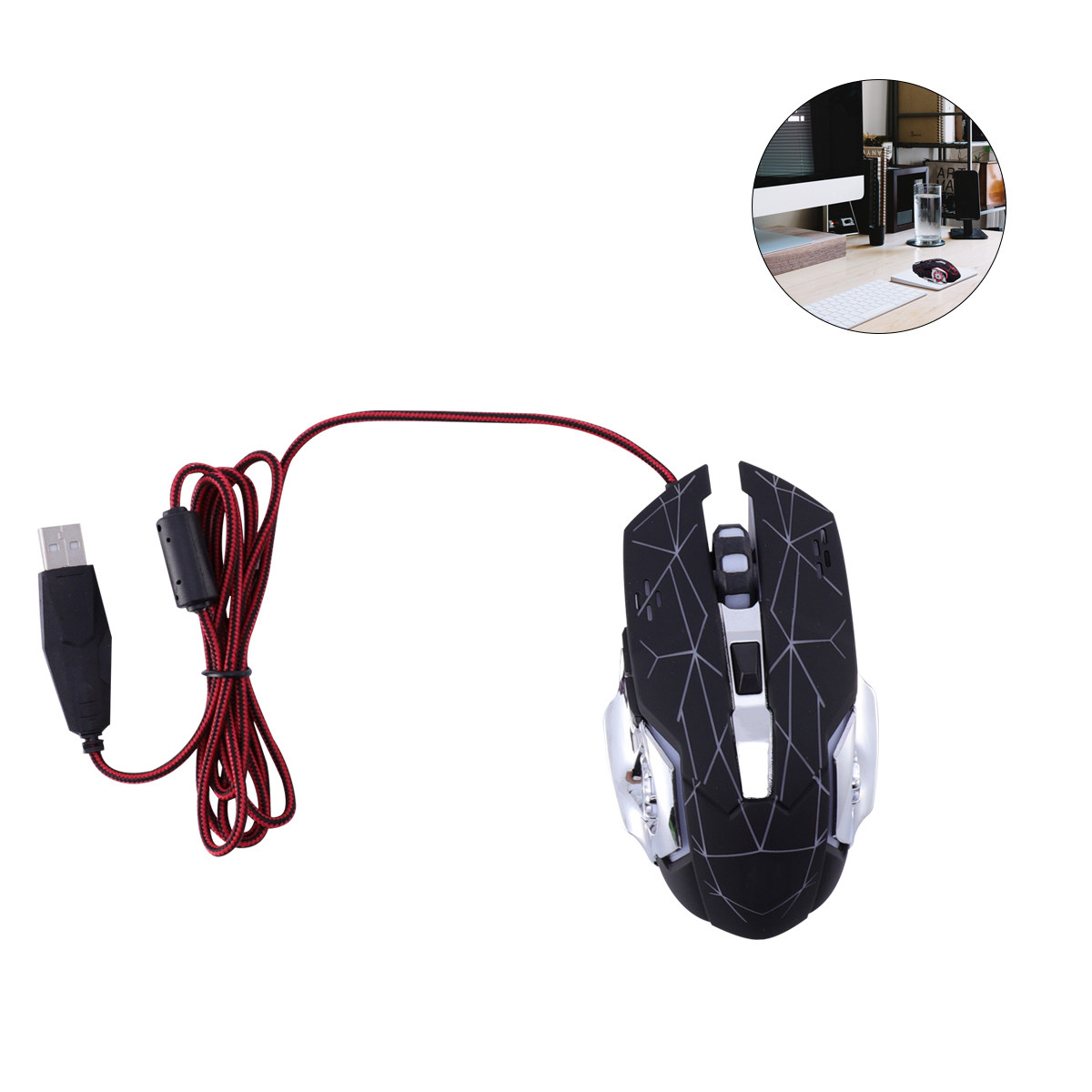 Esports Gaming Competition - Souris de jeu filaire noire, 7