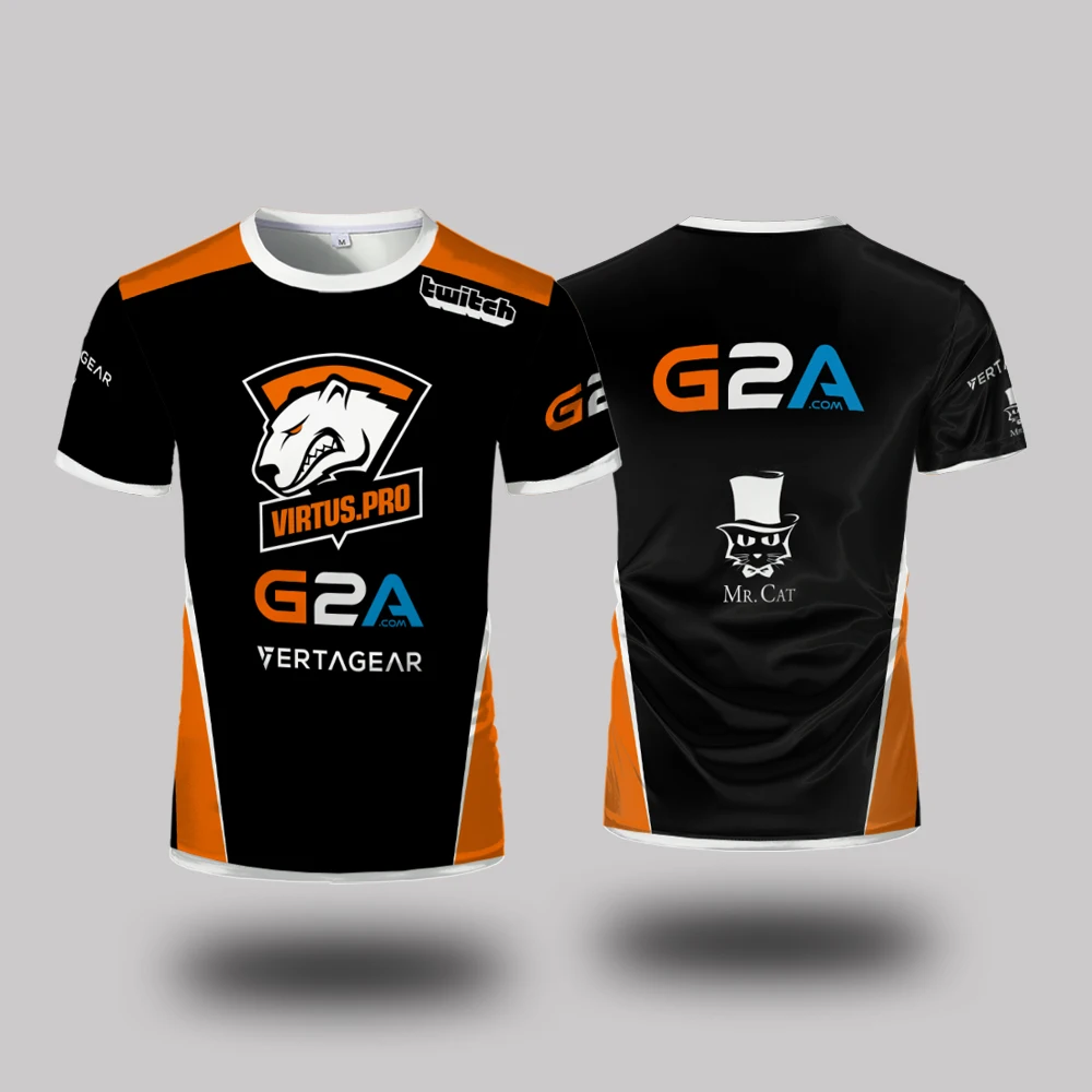 Esports Gaming T Shirt - Uniformes du club d'e-sport Virtus.Pro, t-shirt