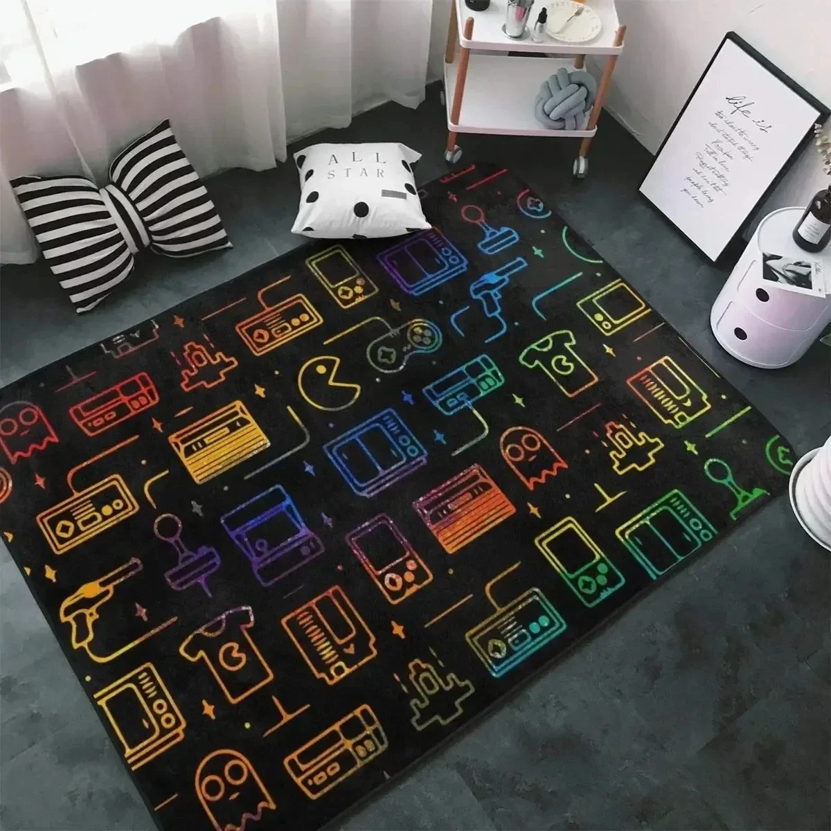 Esports Gaming Live - Tapis de jeu Esports noir avec