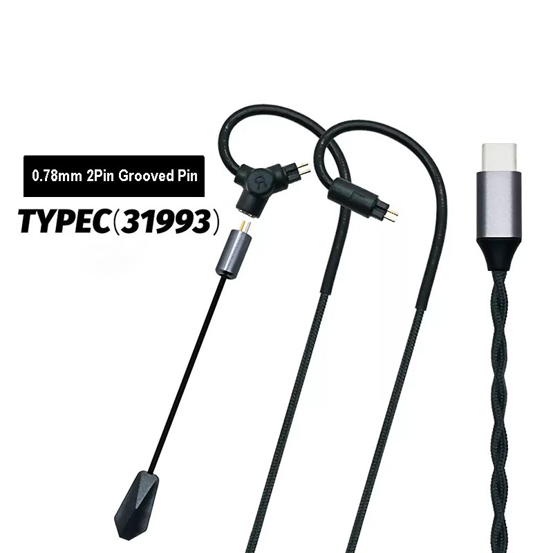 Esports Gaming Gear - Câble d'écouteurs gaming 0.78 QDC MMCX