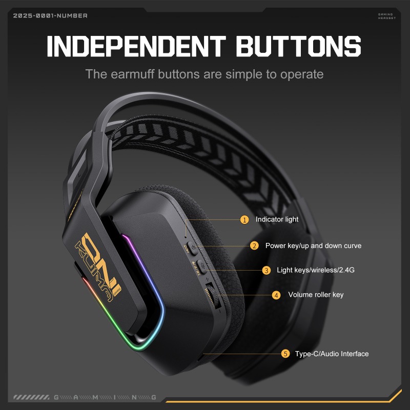 Casque de jeu ONIKUMA GT828, 4 - Esports Gaming Gear avis et prix