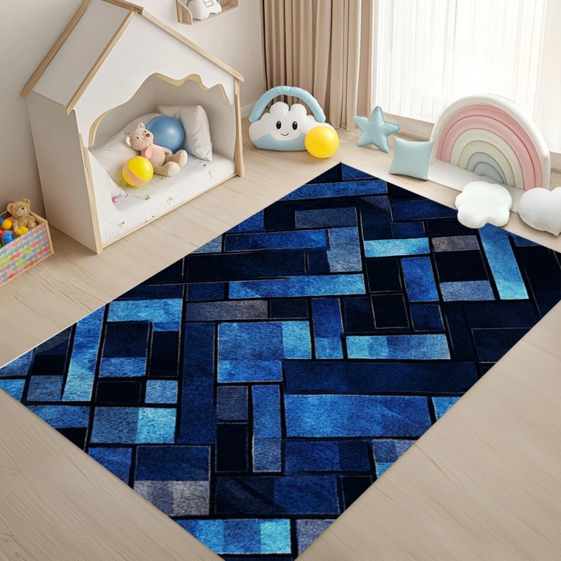 Tapis géométrique patchwork bl - Esports Gaming Live avis et prix